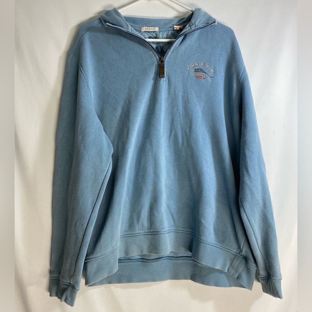 Tommy Bahama Men's Aruba Quarter Zip pullover Size Large